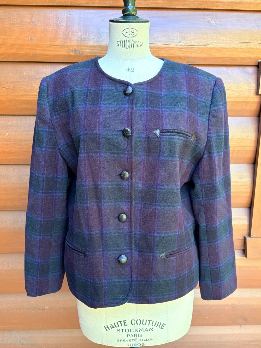 Vero Moda Wool-Blend Jacket with Removable Collar - Picture 2 of 13